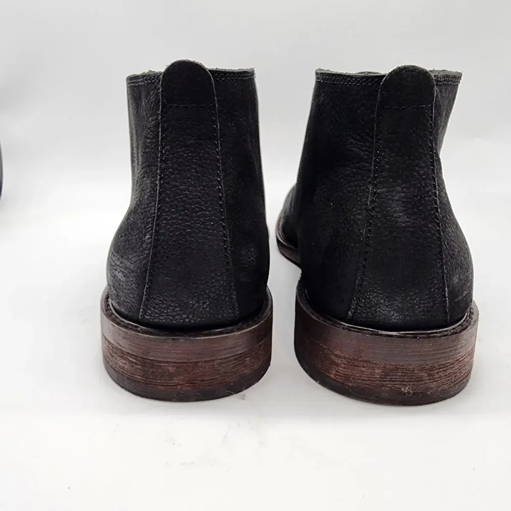 Aston Grey Khanov Chukka‎ Boots Men's 11 Black Leather Lace-up